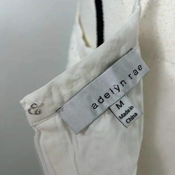 ADELYN RAE White JANELLA Eyelet Maxi Dress Size M BUTTON DOWN - Picture 9 of 12